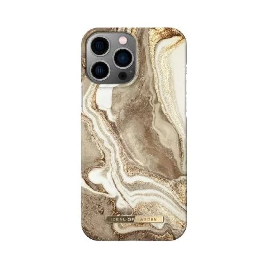 Ideal of Sweden Case for iPhone 14 Pro Max Fashion - Golden Sand Marble